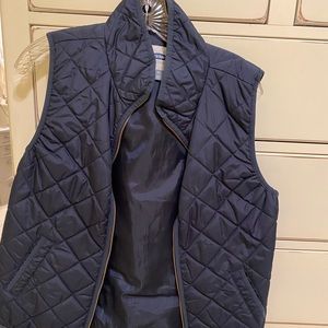 Navy Quilted Vest